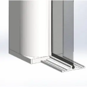 Low-profile track that blends into the space